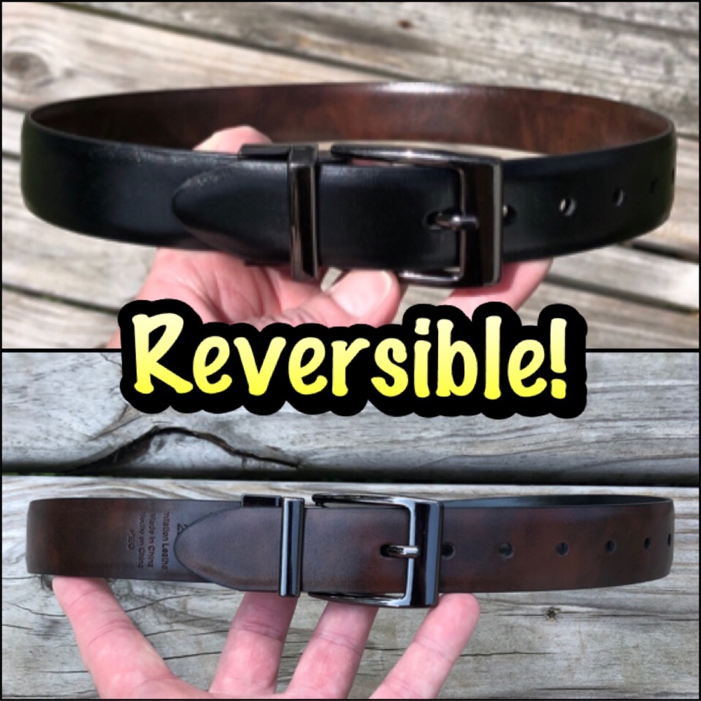 Boys Dickies Reversible Leather Belt! EUC!